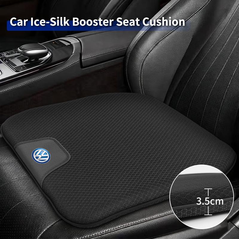 Car Breathable Ice-Silk Booster Height Increasing Seat Cushion Auto Interior For VW Jetta Beetle Golf Tiguan Sharan Touran ze5