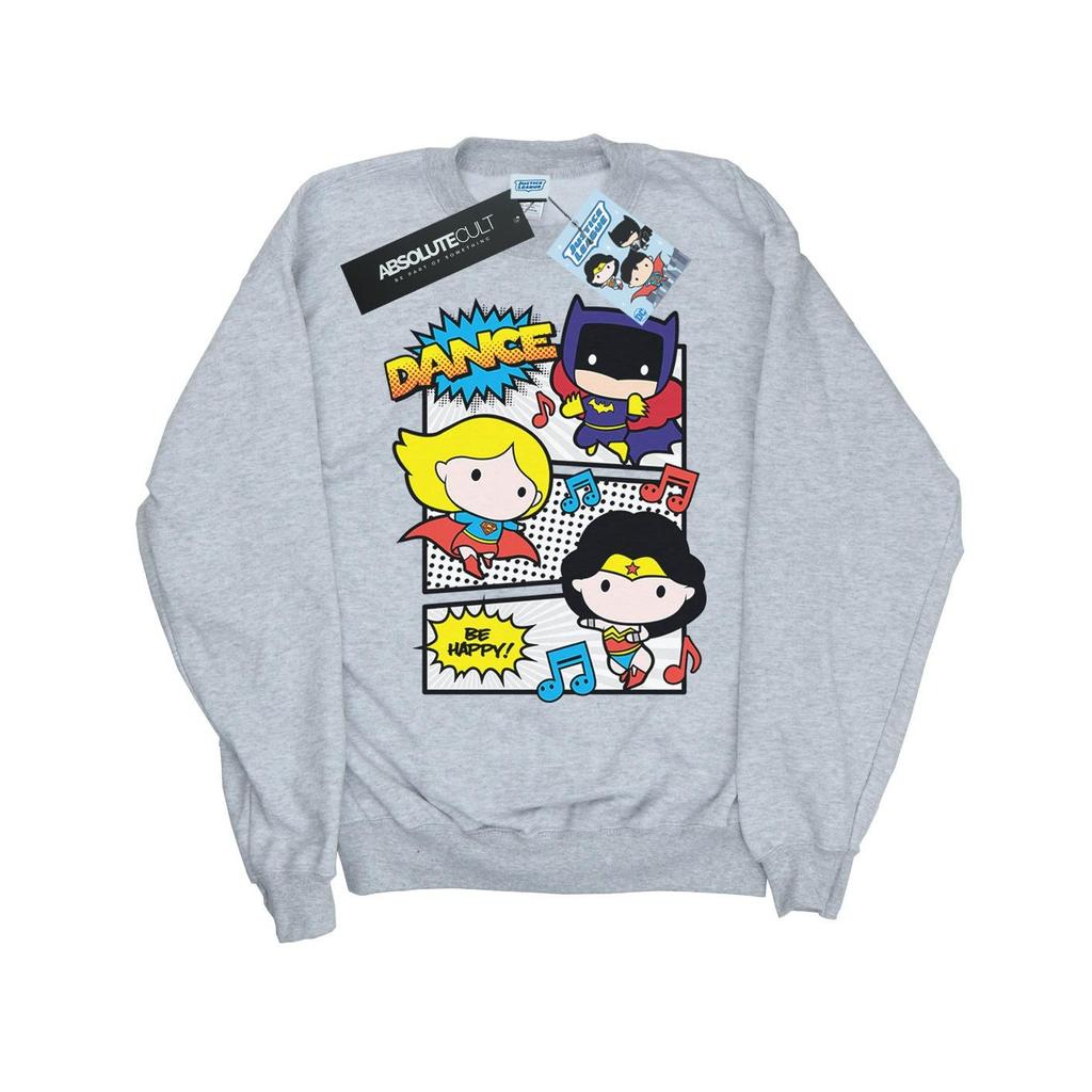 DC Comics Chibi Super Friends Tanz-Sweatshirt für Jungen