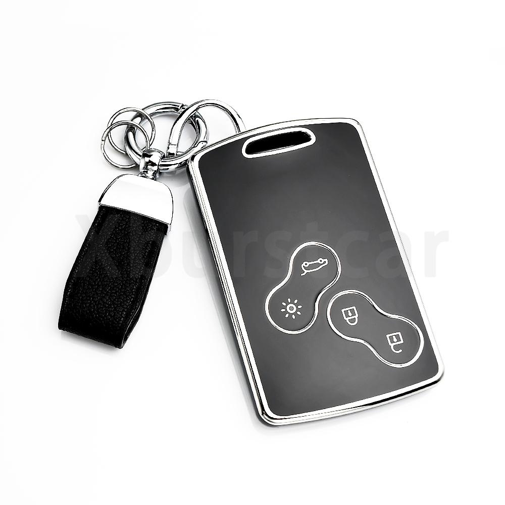Fashion Tpu Car Remote Key Cover Case For Renault Fluence Zoe Scenic Captur Clio Laguna Koleos Megane Card Keyless Shell Fob