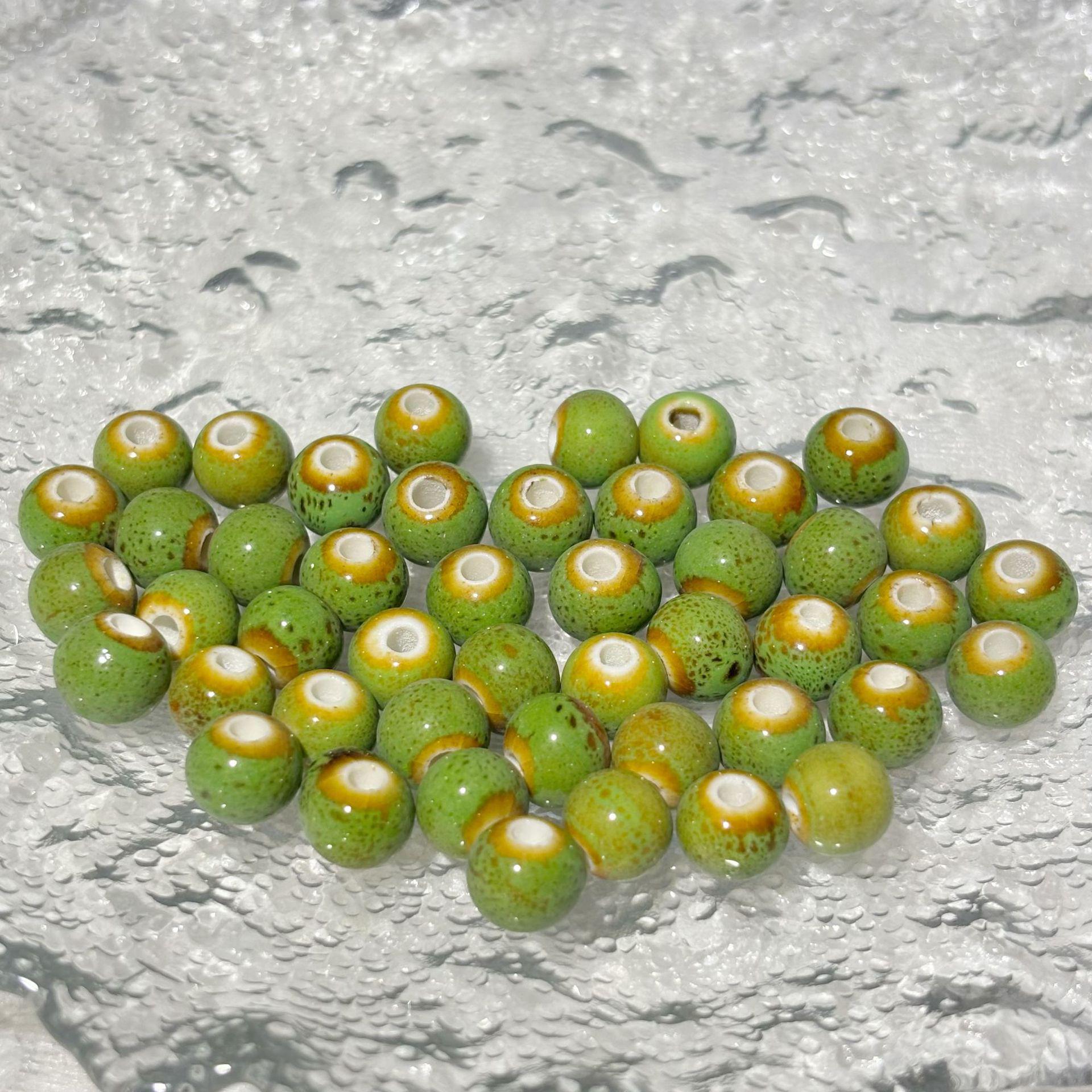 

Разноцветные керамические бусины с глазурью фламбе из Цзиндэчжэня для изготовления браслетов и ручных нитей своими руками 6mm