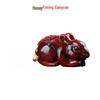 Rosewood Carved Pixiu Ornament: Gourd & Dragon Turtle Handicraft
