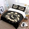Skull Moon Three-Piece Decoration Set Soft Skin-Friendly Bedding Set Includes 1 Duvet Cover And 2 Pillowcase Gift