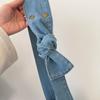 Denim Fashion Trend Handbag Underarm Satchel Fashion Commute Shopping Travel Bag Shoulder Crossbody bags Cool Girl Tote Bag