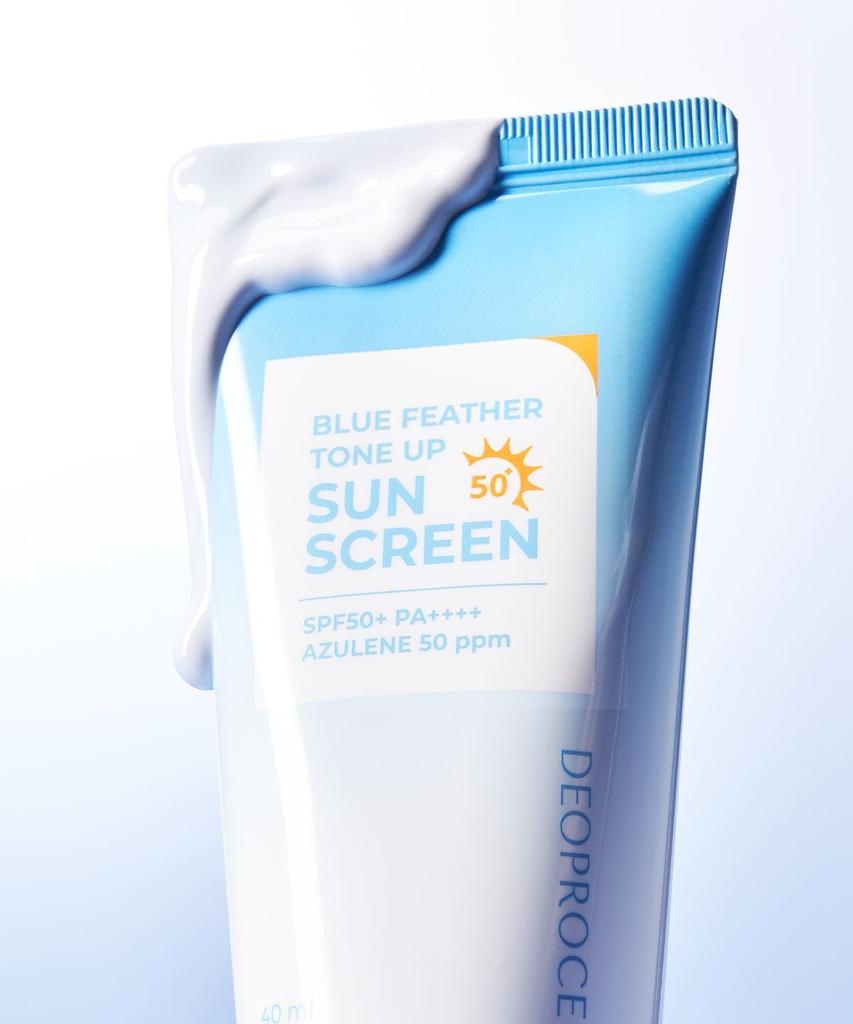 [DEOPROCE] Blue Feather Tone Up Sunscreen SPF50+ PA++++ 40ml