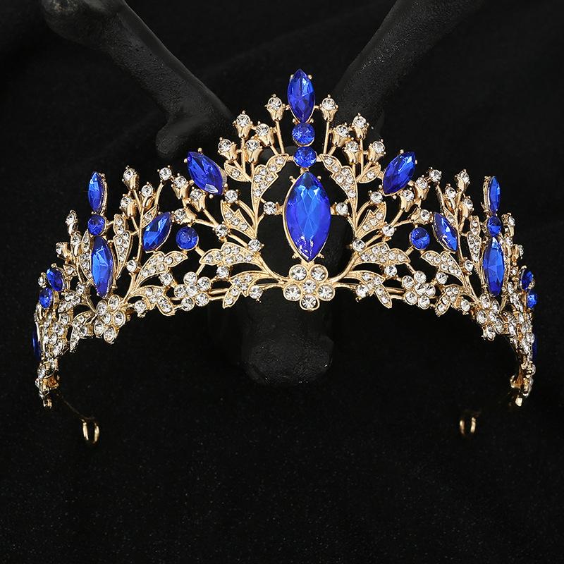 Bridal Jewelry Wedding Tiara Princess Crown Birthday Party Performance Crown Flower Headband Hair Accessories Tiara