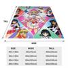 S-Sailor M-Moon Anime Deka Kvalitní Hřejivá Přehozová Deka Zimní Piknik Venkovní Pohodlný Přehoz
