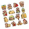 16Pcs Cartoon Animal Embroidery Applique Iron On Fabric Patches For Kids Clothing Backpacks Bag Hat Sewing Accessories