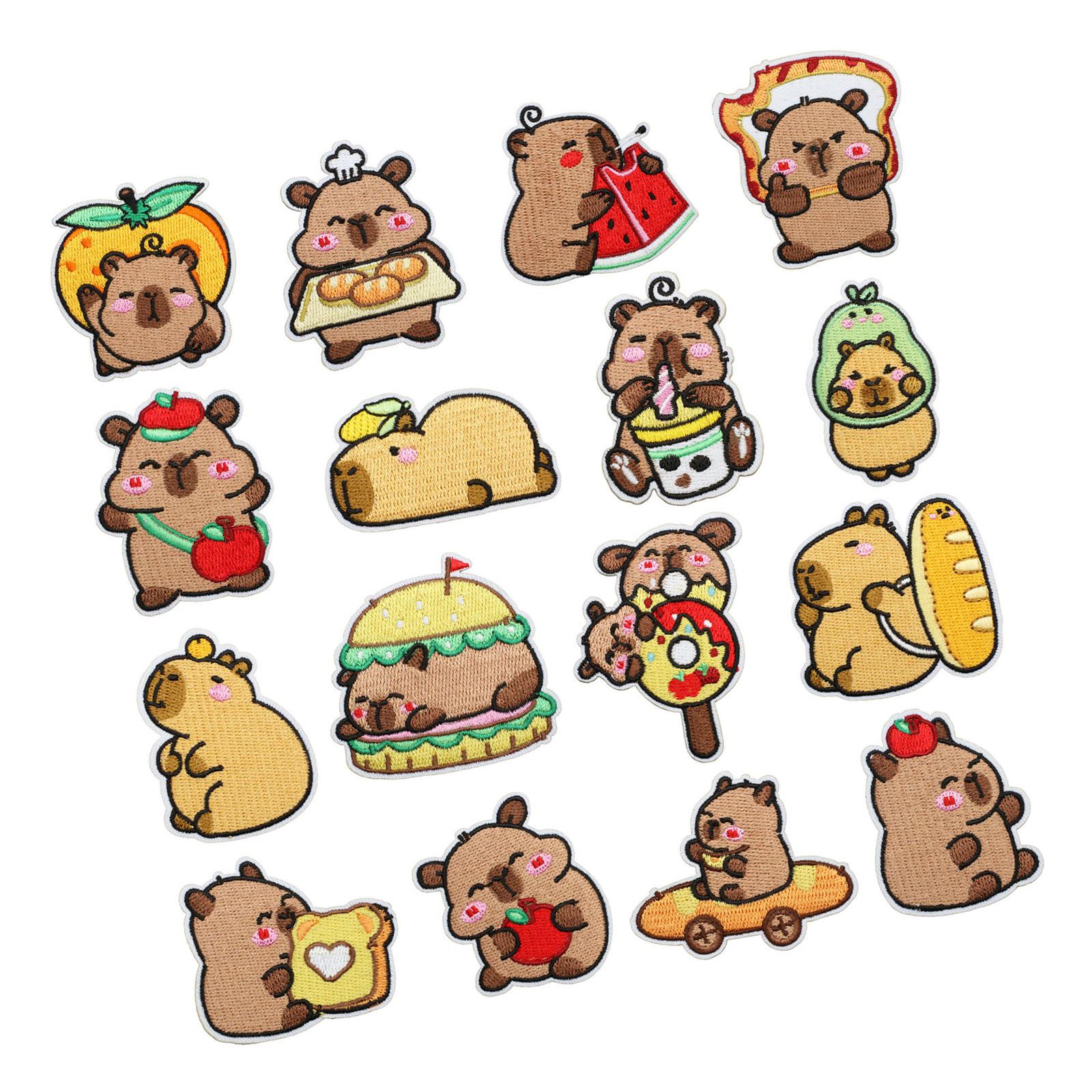 

16Pcs Cartoon Animal Embroidery Applique Iron On Fabric Patches For Kids Clothing Backpacks Bag Hat Sewing Accessories