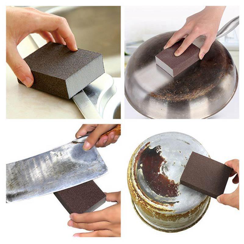Thick Abrasive Sponge Sanding Block - Nano Magic Eraser for Kitchen Cleaning and Decontamination