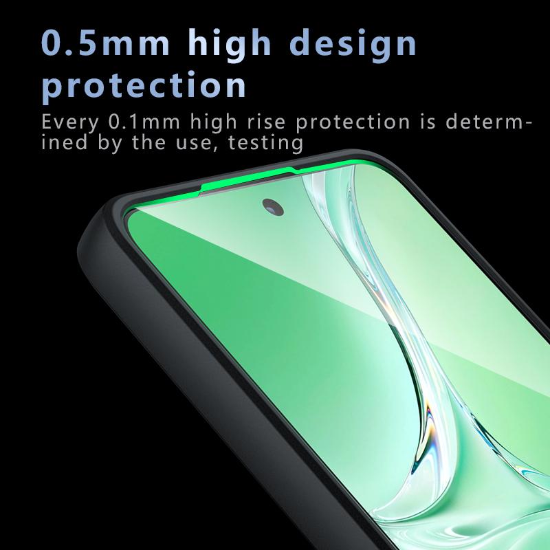 Pro OnePlus Nord CE4 Lite 5G/Oppo K12x 5G (Čína) Pouzdro Skin-Touch Matné TPU+PC Kryt na telefon,Průhledná černá