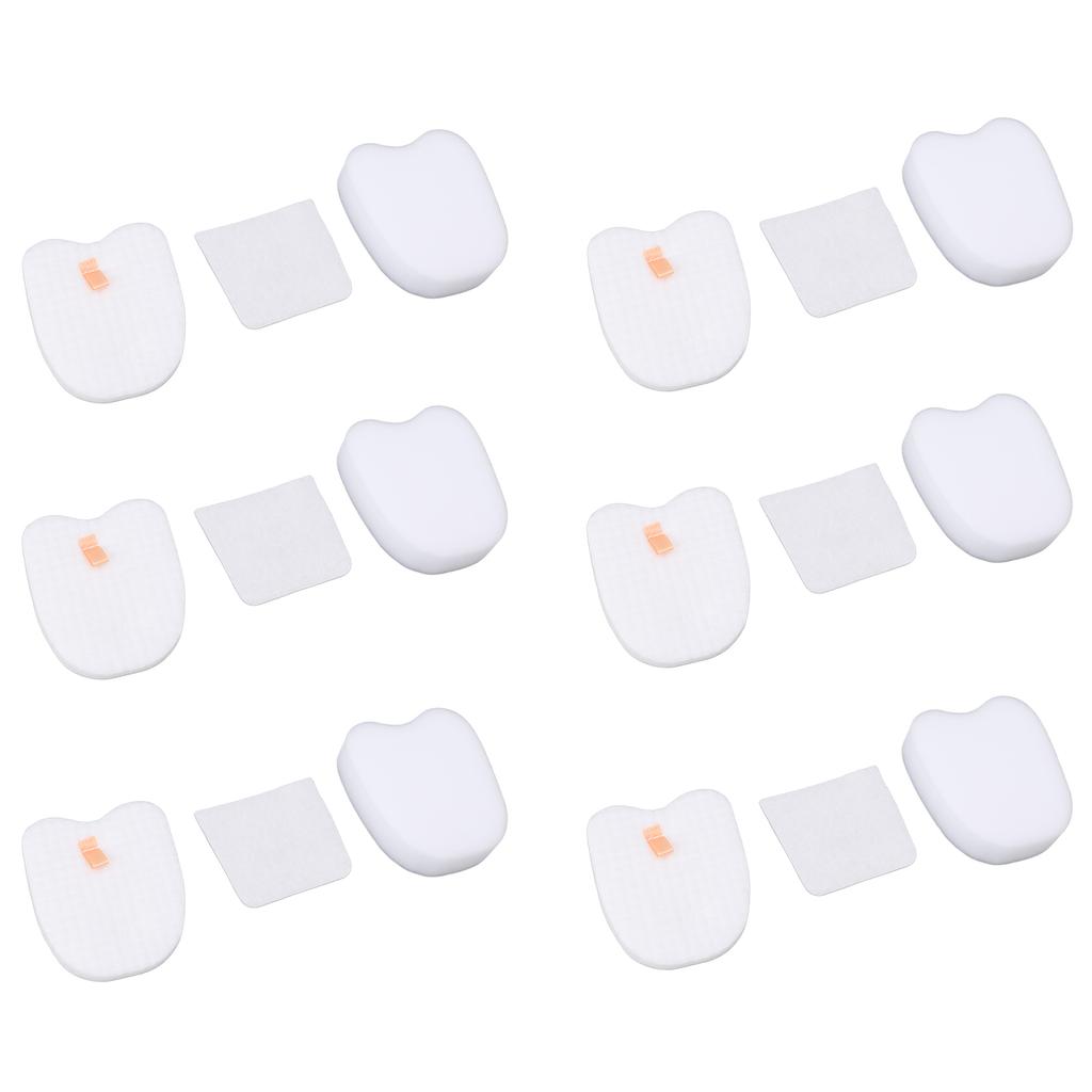 6PCS Vacuum Cleaner Filter Set Post Foam Felt Filter Replacement for Shark XPSTFH380 ZS360 ZS361C