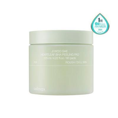 [CELIMAX] JI WOO GAE Heartleaf BHA Peeling-Pad 125 ml / 60 Pads