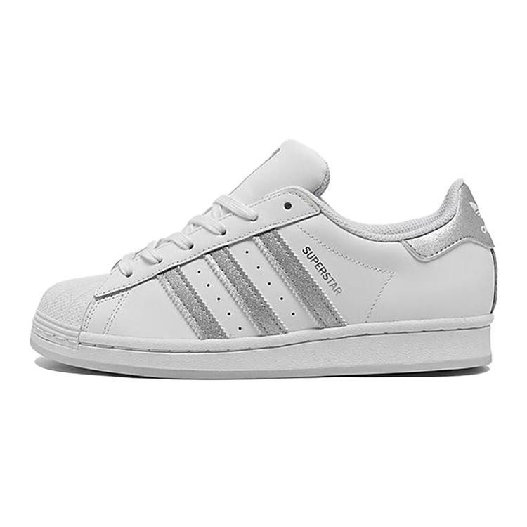 Adidas Originals Superstar Series Girls Are Awesome Retro Casual Low Top Kids Sneakers Kids Sneakers White Gray H67668