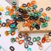 100 szt. 9x6mm Akrylowe Płaskie O Kształcie Otwarte Ogniwa Łączące Koraliki Łańcuszka do Tworzenia Biżuterii DIY