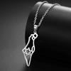 My Shape Hebrew Prayer Necklaces Shema Israel Blessing Stainless Steel Pendant Necklace Star of David Je Jewelry Wholesale