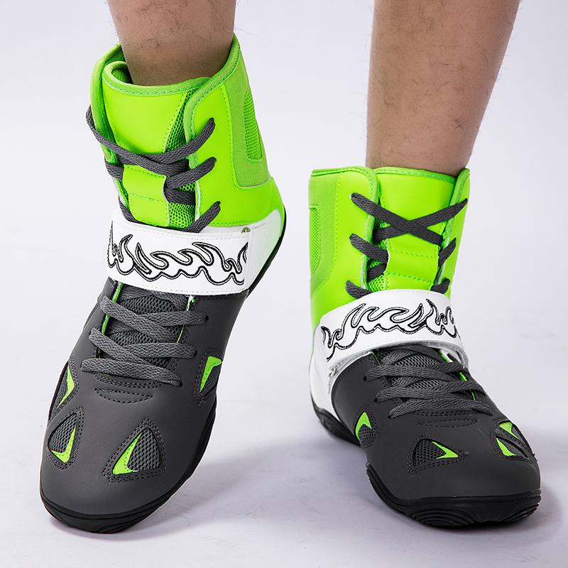 Men Boxing Shoes Brand Sneakers Training Breathable Women Outdoor Wrestling Shoes Professional High Ankle Non-Slip Boxing Boots