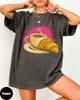 Camiseta Feminina Com Estampa De Caf E Croissant Unissex Em Algodo Streetwear Oversized Casual De Unisexga Curta Adequada Para Todas As Estaes