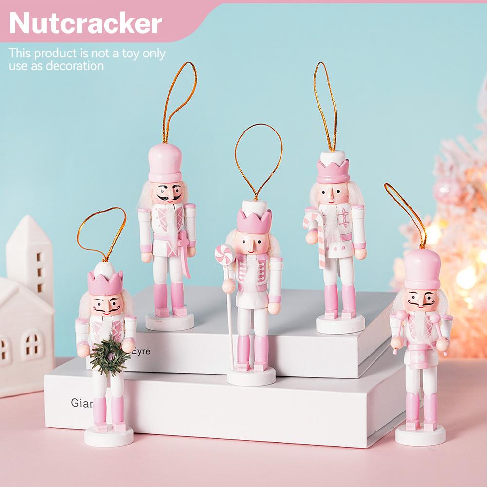 12CM Nutcracker Puppet Soldier Christmas Decoration New Year Gift Friends Home Table Office Decoration Child Doll Toys Pendant