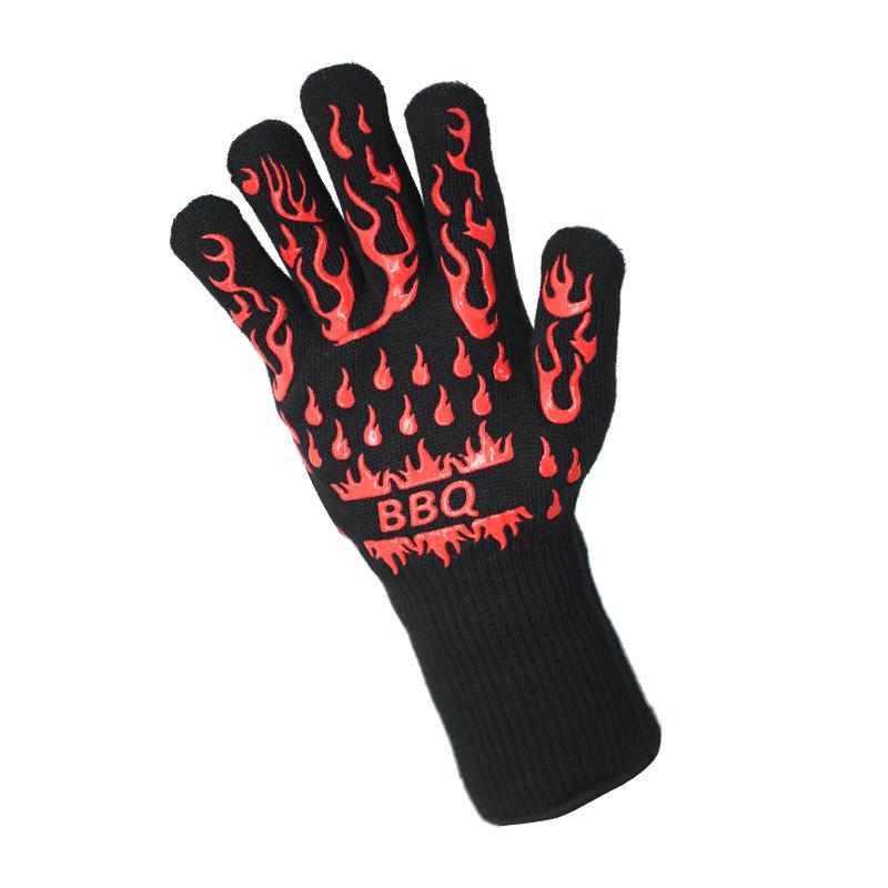 Heat-Resistant Flame Retardant Silicone BBQ Oven Gloves