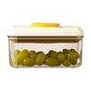 Space Saving Square Plastic Food Preservation Container Press Lock Vacuum Seal Technology for Coffee Snacks Storage