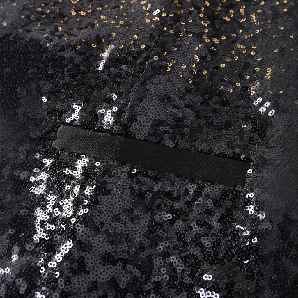Gradually Change Color Sequins Men'S Suit Vest Bartender Gig Vest