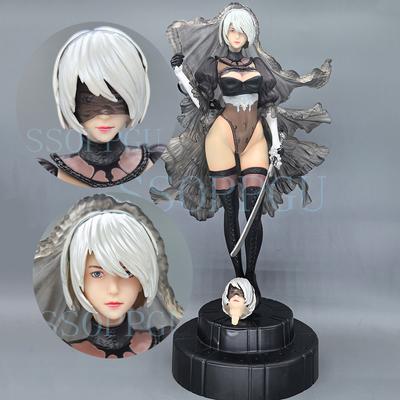 32CM NieR: Automata Figure Yorha No. 2 Type B 2B Wedding Anime Girl PVC Action Model Toy GK Statue Adult Set Model Doll