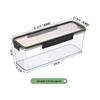 ZISIZ Food-Grade Transparent Plastic Storage Box