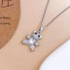 Necklace Fashion Zircon Bear Temperament Necklace Accessories Women's High Sense Light Luxury Full Zirconium Versatile Accessories