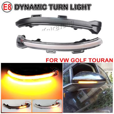 VW Golf 7 VII MK7.5 JETTA MK7 Touran için Dinamik Sinyal Lambası LED Yan Kanat Dikiz Aynası Göstergesi Sinyal Lambası Sıralı Işık