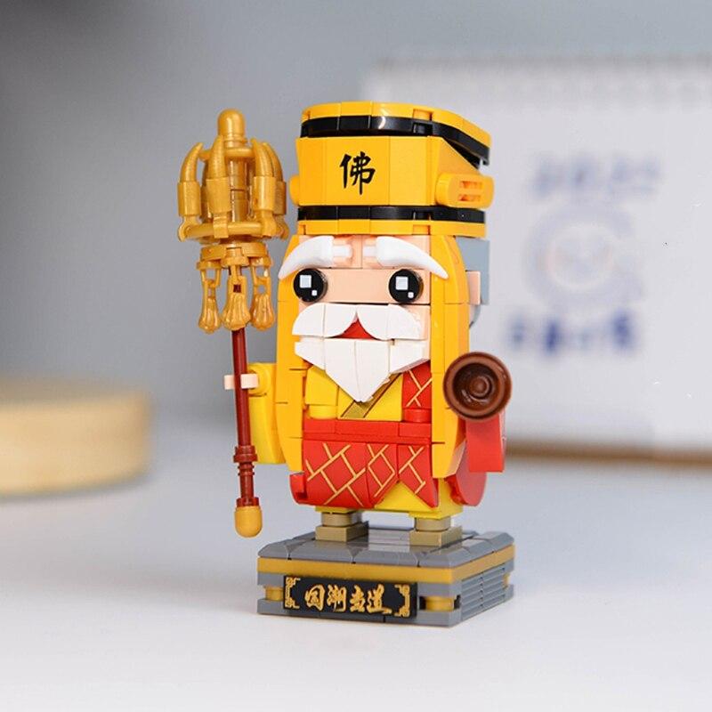 LOZ 1547 China Ancient Legend of White Snake Buddhist Monk 3D Model DIY Mini Blocks Bricks Building Toy for Children Gift No Box
