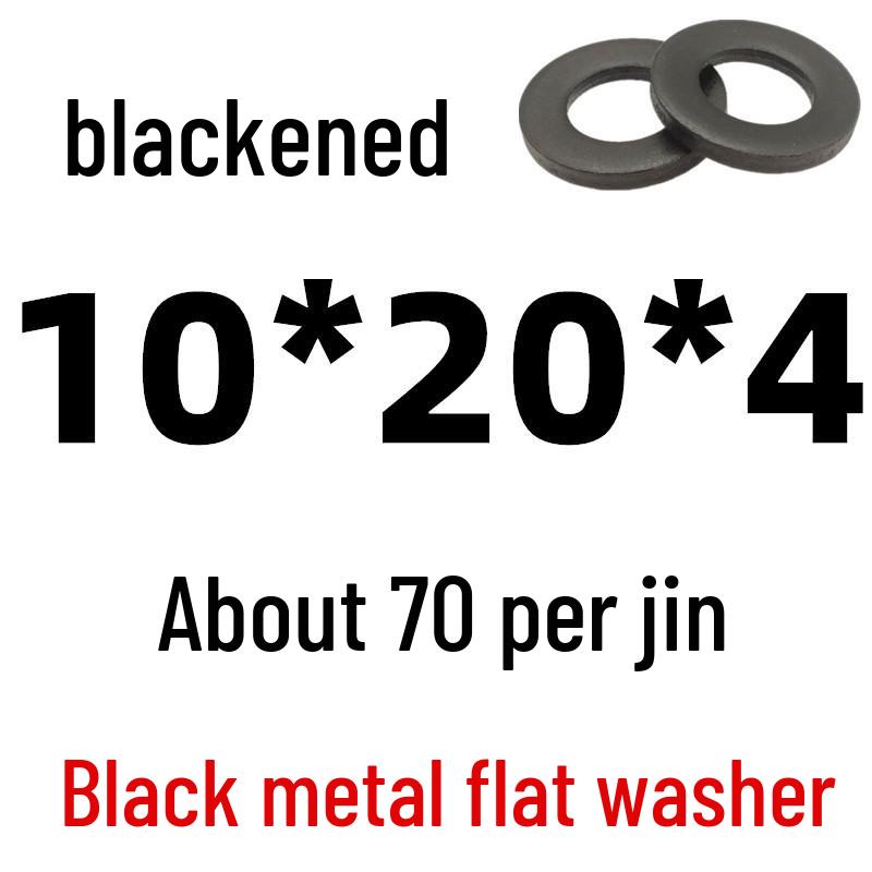 Thickened Black Iron Flat Washer for Screws, Non-standard Round Design