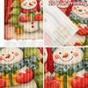 2pcs, 2D FLAT PRINTING Curtains (Without Rod) Festive Snowmen Halloween Festival Fashion Curtains Versatile Polyester Curtains
