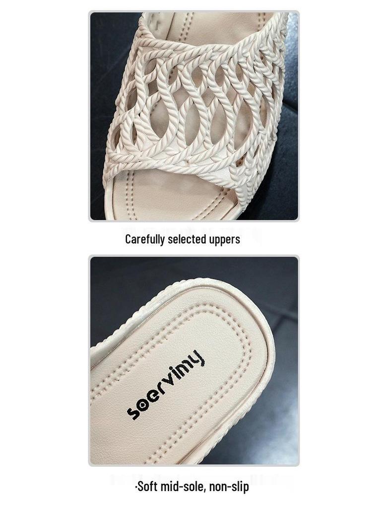 2025 Trendy Women's Thick-Soled Height-Boost Summer Sandals 