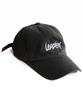LEADEN Vintage Washed Calligraphy Ball Cap [Charcoal]