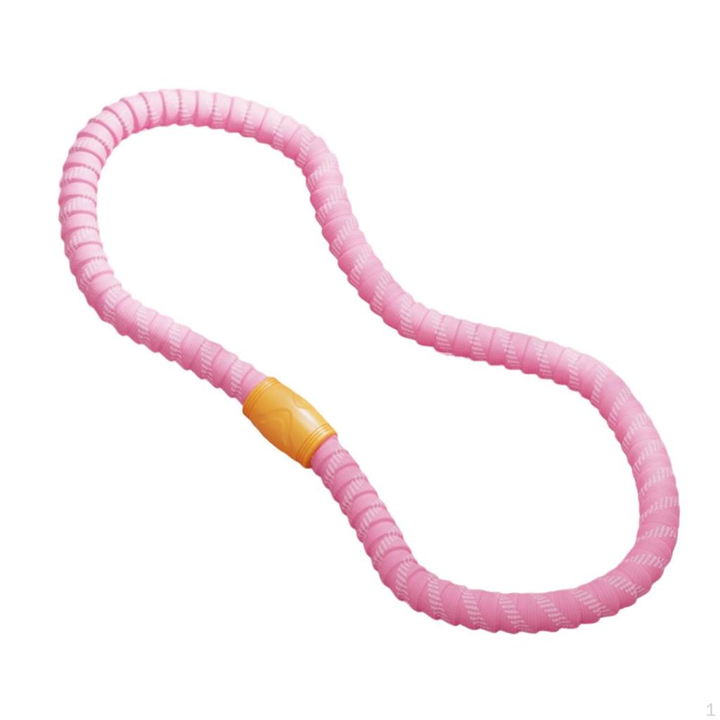 Gewichteter Fitness-Reifen Tragbar Massage Übung für Fitnessstudio Training Reise Rosa 1 Sektion 1,5 kg