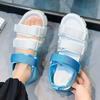 Korean Fashion Men Summer Sandals 2025 Beach Men's Platform Sandals Hook & Loop Luxury Designer Sandals Men sandalia masculina