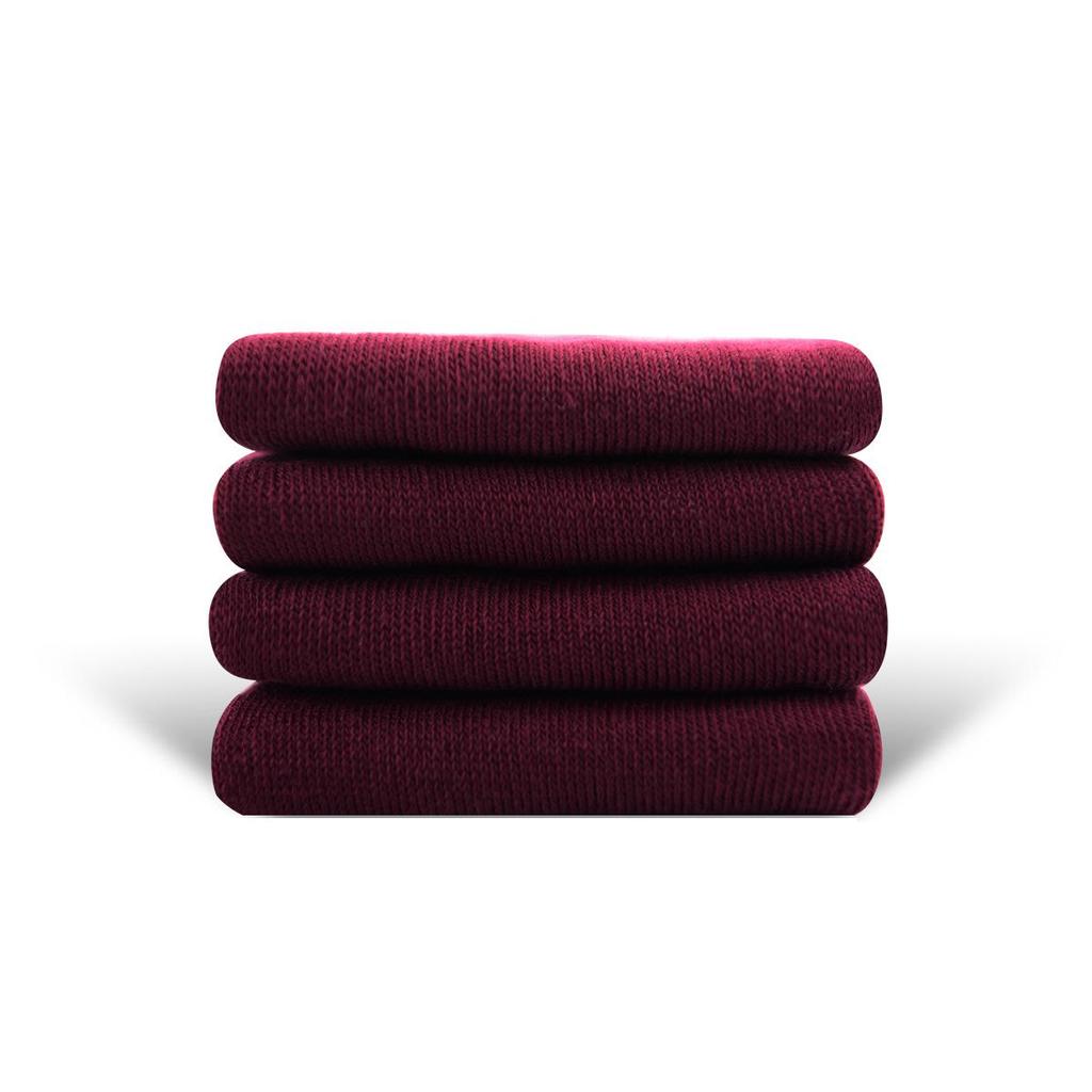 MEIKAN Unisex Seamless Cotton Mid-Calf Socks - Versatile Solid Color, Sweat-Absorbing Casual Style