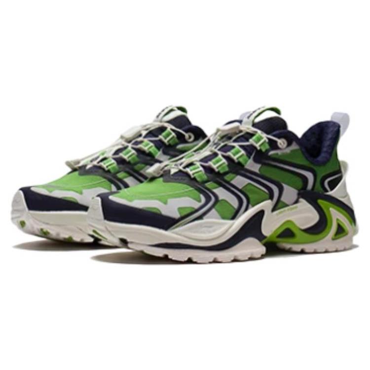 Li Ning Cat Paw ACE Trendy Cushioning Slip Resistant Abrasion Resistant Lightweight Low Top Casual Shoes Women's Green AZGS026-2
