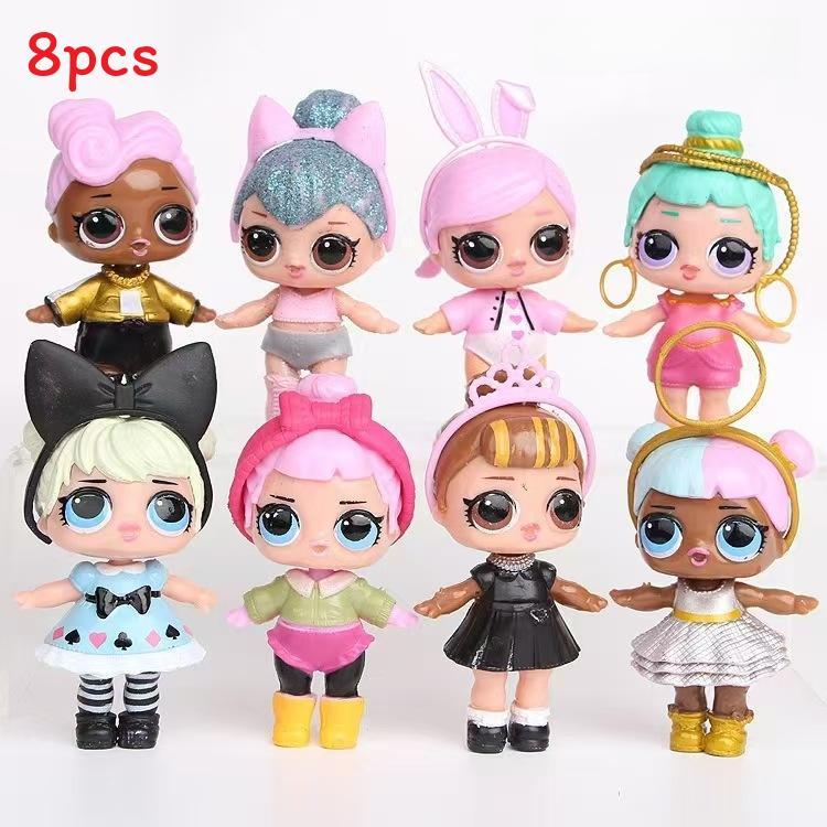 Lol Surprise Pvc Doll Figures With Micro Landscape Decor For Kids And Collectors