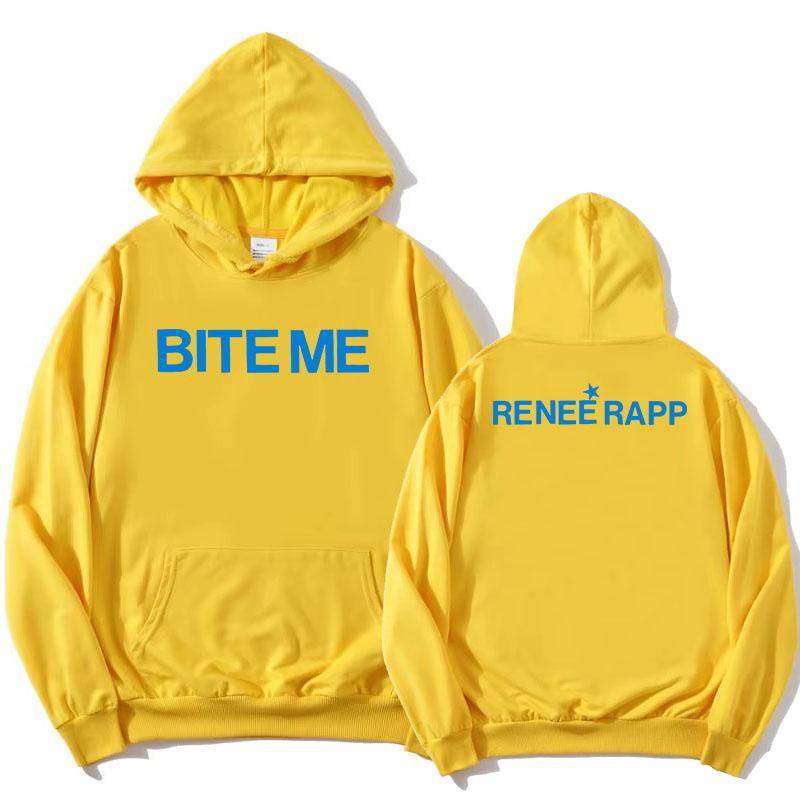 Reneé Rapp Bite Me Hoodies 2025 Album Grafische Print Sweatshirts Met Capuchon Lange Mouw Mode Pullovers Fleece Dames Hoodie Meisje
