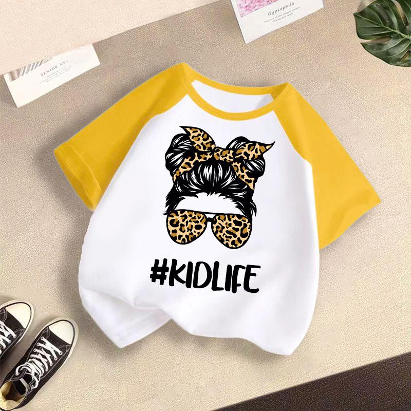Children's Casual Short-sleeved T-shirt - Summer Girls' Fashion Top
