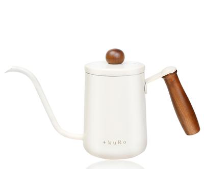 Coffee Drip Open Fire For For 2 To 3 Includes Narrow Outdoor +kuRo Pot, Pot, 600ml, Compatible, Stylish, Drip, People, Lid, Mouth, Camping, (White)