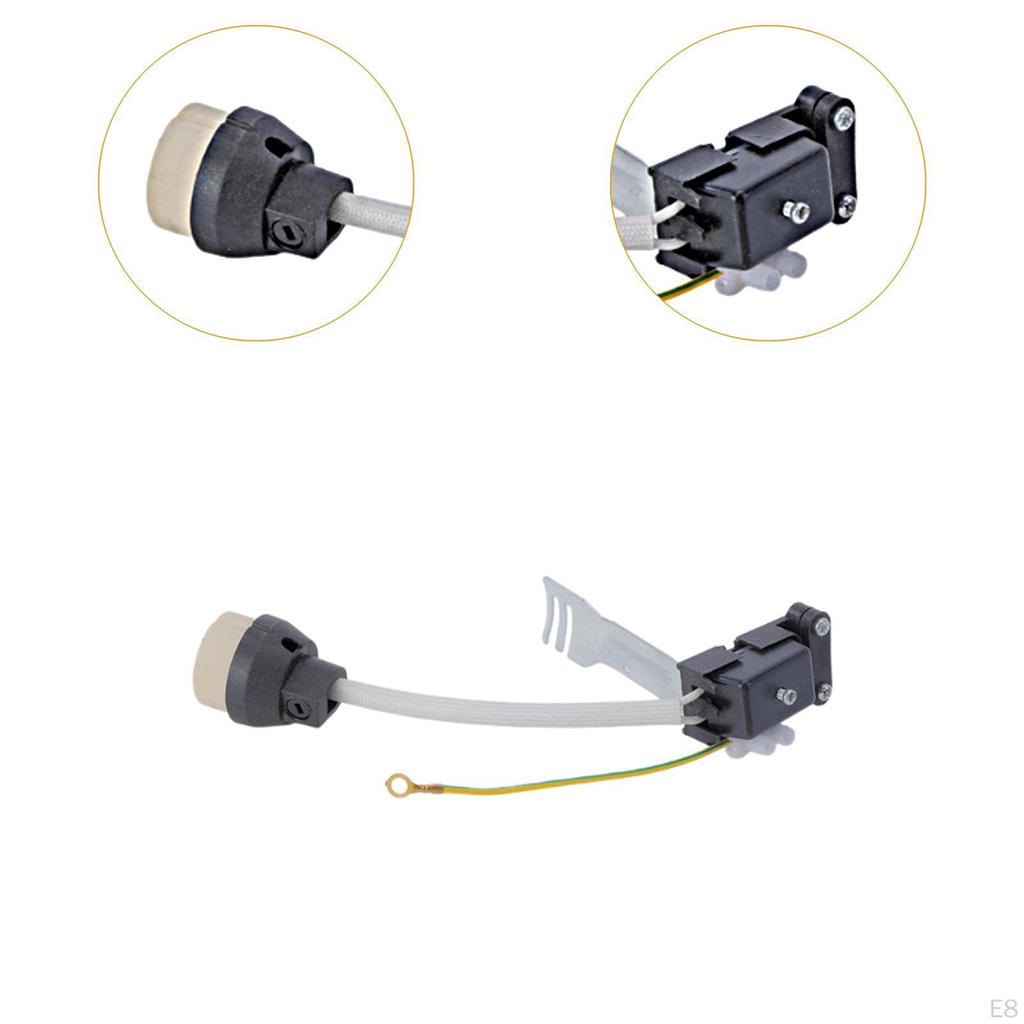 Gu10 Base Sockets Holder Easy to Install Waterproof with Cable Insulating Sleeve Ceramic