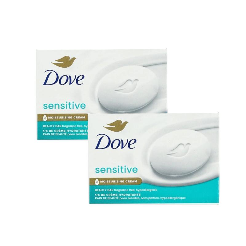 Dove Sensitive Moisturizing Cream Beauty Bar, 106g x 2 pcs