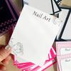 20 Folhas Unhas Postiças Pressionáveis Fundo Cartão Borboleta Adereço para Foto Feito à Mão Dicas de Arte para Unhas Postiças Exibição Cartão de Apresentação Ferramentas de Manicure