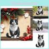 Whimsical Acrylic Black Cat Car Hanging Decoration For Pet Lover's Interior Accessory