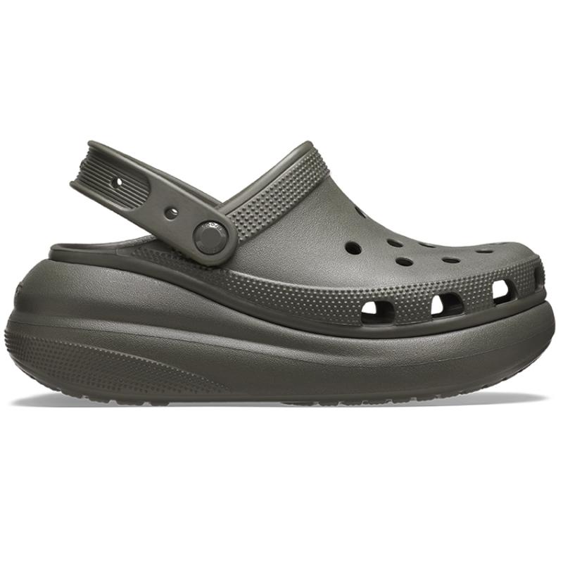 Crocs EVA Puffs Casual, Comfortable and Versatile Clogs 5.2cm Unisex Olive