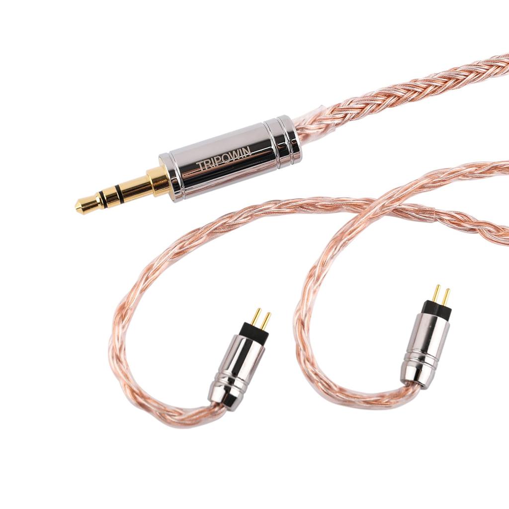 Linsoul TRIPOWIN C02 Earphone Upgrade This earphone upgrade cable features a complex structure with 16 alloy copper and 16 copper braided Litz