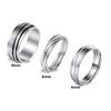 Anel Rotativo Titanium Aço Inoxidável Anti-Stress Feminino Tricolor de Nicho – Joia Que Não Desbota