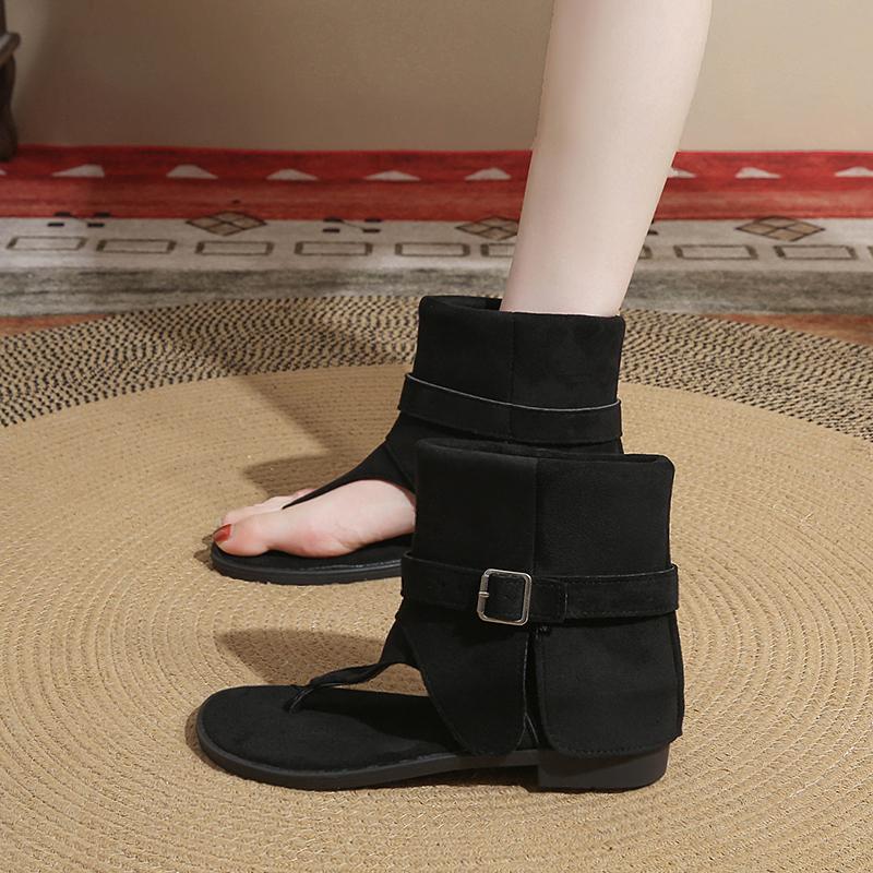 Flip-flops Ankle Boots Versatile Roman Sandals Fashionable Sandals Boots